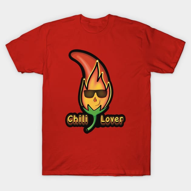 Chili Lover - Extra Picante T-Shirt by Creasorz